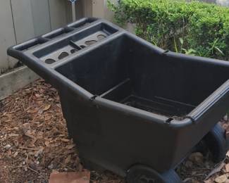 Black Plastic Garden Utility Cart