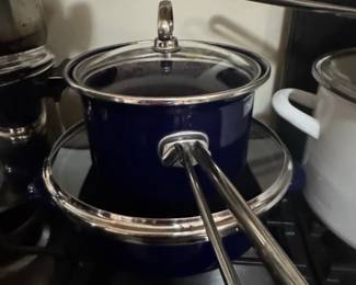 Granite Stone Emerald Green NonStick Fry Pan with Glass Lid third image