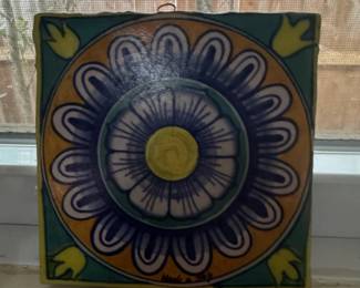 HandPainted Ceramic Tile Made in Italy for Pier Imports