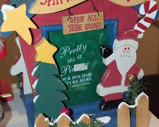 Santas Toy Shop Christmas Picture Frame