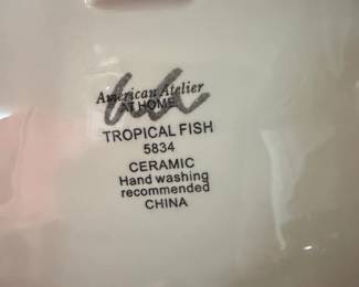 American Atelier Tropical Fish Serving Platter second image