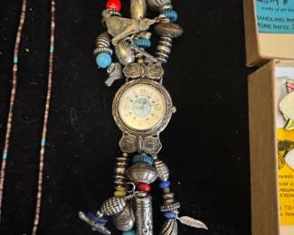 Whimsical Beaded Charm Watch