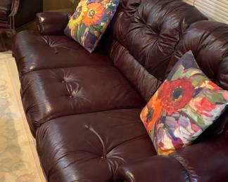 Tufted Leather Sofa