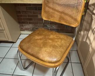 Marcel Breuer Cesca Style Chrome and Cane Dining Chair