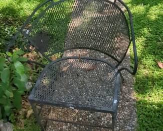 Vintage Woodard Wrought Iron Patio Chair