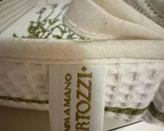 Bertozzi Stampa a Mano Embroidered Fabric Basket second image