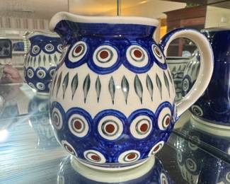 Polish Pottery Pitcher