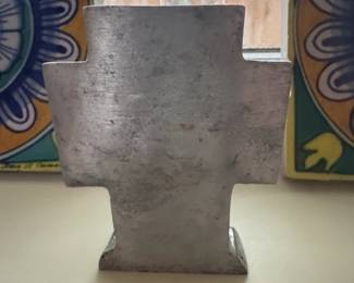 Pewter and Talavera Ceramic Cross second image
