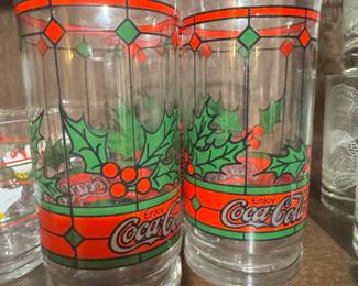 CocaCola Christmas Holly Tumblers