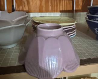 Lotus Flower Shaped Ceramic Bowls and Plates third image