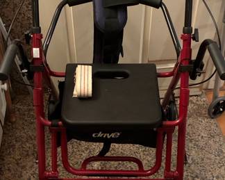 Drive Medical Quick Ship Folding Walker with Seat