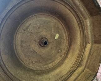 Large Brass Pedestal Urn Planter second image