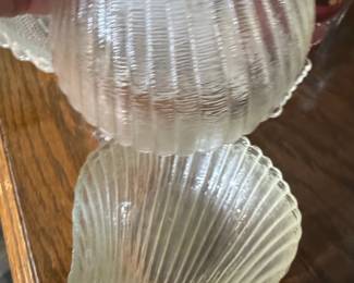 Anchor Hocking Glass Shell Serving Bowls second image