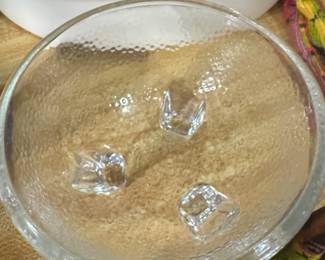 Hammered Glass Footed Bowl second image