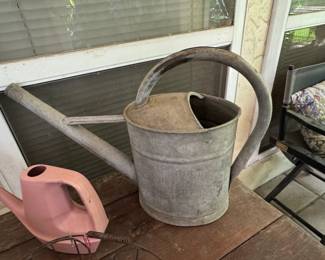 Vintage Galvanized Zinc Watering Can