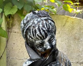 Tiered Garden Fountain with Figurine second image