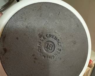 Le Creuset Cast Iron Round Dutch Oven, White second image