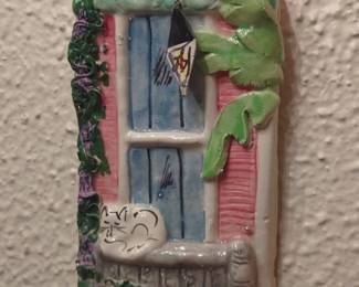 Ceramic French Quarter Balcony Wall Plaque