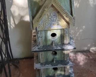 Glitzhome TwoTiered Decorative Birdhouse