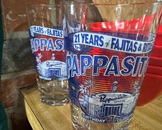 Pappasitos Cantina st Birthday Celebration Glasses