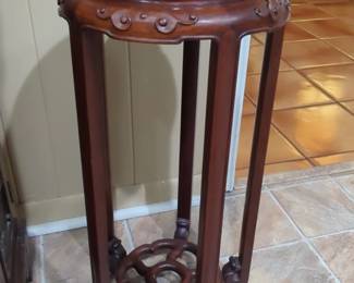 Chinese Rosewood Pedestal Plant Stand