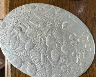 Wendell August Forge HandHammered Aluminum Plates Strawberry and Covered Bridge Designs