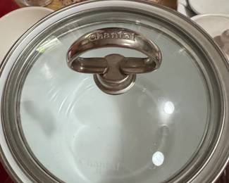 Chantal . Quart Enameled Steel Saucepan with Glass Lid second image