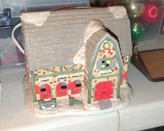 Department North Pole Series Reindeer Barn second image