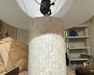 Mother of Pearl Mosaic Table Lamp second image