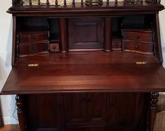 Victorian Secretary Desk with Cabinet Base second image