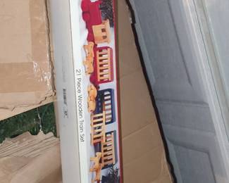 International Christmas Piece Wooden Train Set