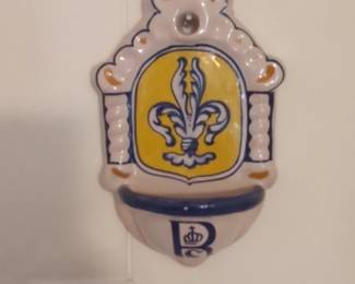 Fleurdelis Holy Water Font