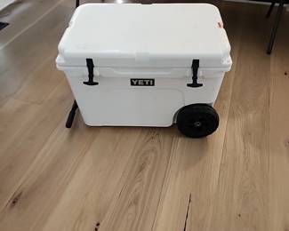 Yeti Cooler with Tundra wheels, like new