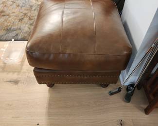 Leather Ottomam
