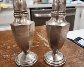 Sterling salt and pepper shakers