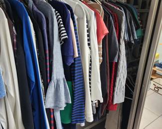 Women's clothing sizes small, medium and some larges