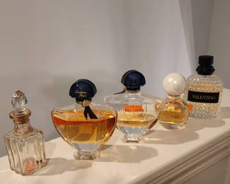 Shalimar, LaPeria and Valentino perfume 