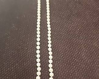 Bridal White pearls w/10k clasp