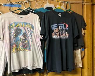 Egl concert shirt with kiss, led Zeppelin, Aerosmith, and Bruce Springstien
