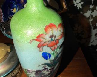 oooh Cloisonne vases, no bottoms !!