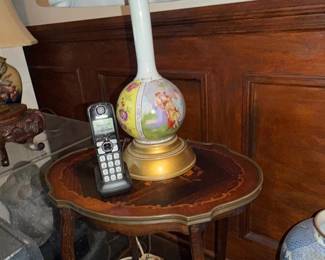 German Porcelain lamp