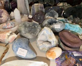 Blue Calcite, Celestite,
