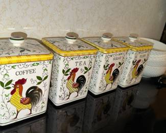 Canister set Rooster spice jars Ugagco Provincial PY Japan