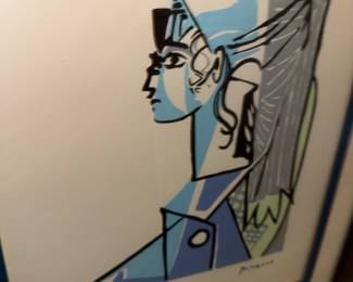 oooh! PICCASSO Portrait of Sylvette David in a Green Chair" signed...