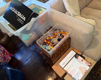 Piles of lovely things... more pix up later on this site