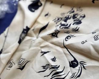Black and white printed blouse