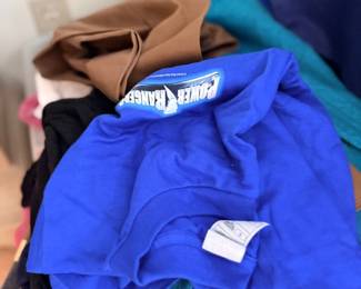 Assorted folded clothing