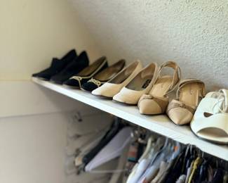 Closet with shoes and clothing