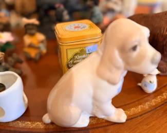 Porcelain puppy figurine