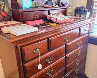Mahogany dresser with mirror